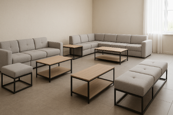 модульная мебель в медиа-студии