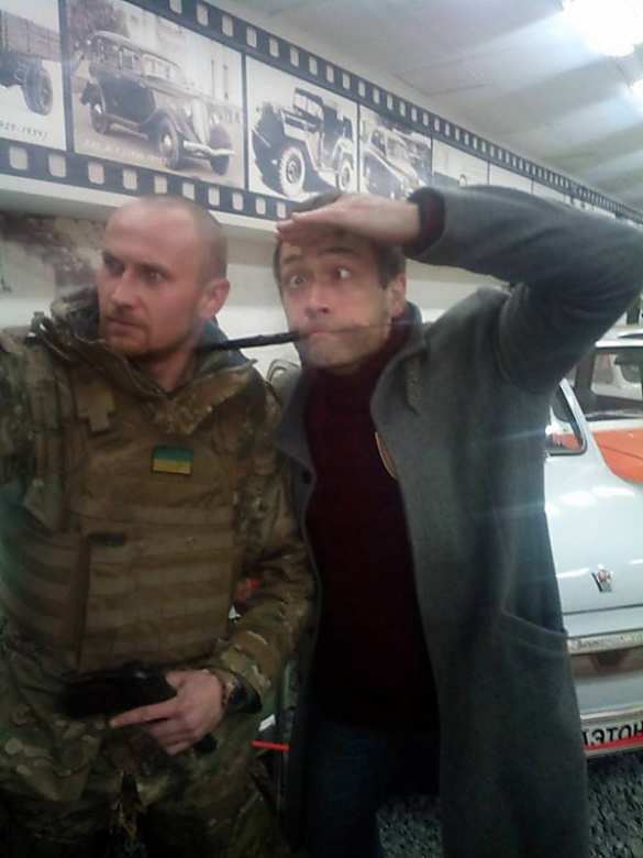 Российский актер приехал поддержать украинских десантников (фото, видео) | Русская весна
