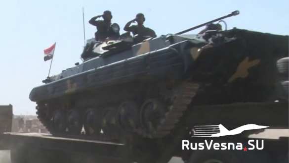 После угроз Эрдогана танки Т-90, «Грады» и «Гвоздики» едут на фронт остановить турецкую агрессию в САР (ФОТО) | Русская весна