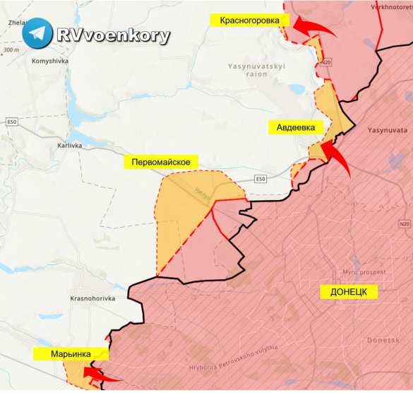 Армия России наступает на Донбассе и удерживает позиции на юге — сводки Генштаба ВСУ (КАРТА) | Русская весна