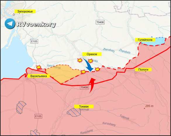 Мясорубка на Запорожье: ВСУ бросают в наступление бронегруппы, их уничтожают сосредоточенным огнём (КАРТА) | Русская весна