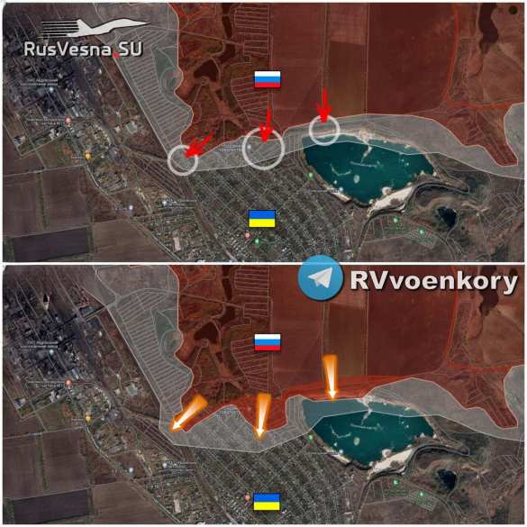 Мощный прорыв: Армия России перерезает Авдеевку пополам, до «дороги жизни» ВСУ менее 700 м (КАРТА) | Русская весна