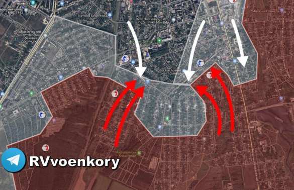 ЧВК «Вагнер» атакует, стремясь замкнуть в кольцо укрепрайон ВСУ в центре Бахмута (КАРТА) | Русская весна