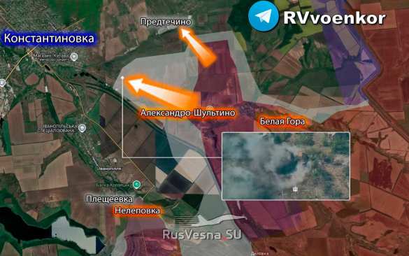 Армия России уже штурмует позиции врага на окраине Константиновки (КАРТА) | Русская весна