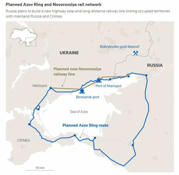 Россия строит «Азовское кольцо», укрепляя контроль над югом, — Reuters (КАРТА) | Русская весна