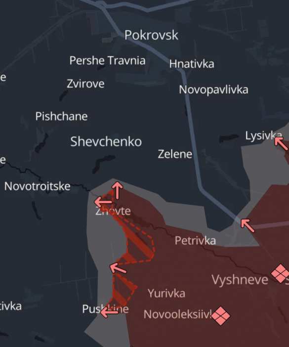 «Отважные» освободили Жёлтое и Пустынку, наступая на Покровск (КАРТА) | Русская весна