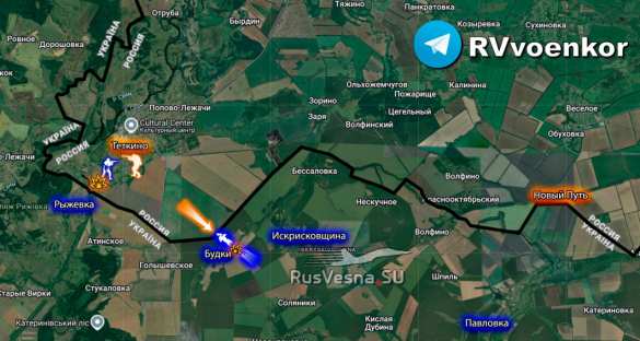 Враг продолжает ползучее наступление на курское Тёткино (КАРТА) | Русская весна