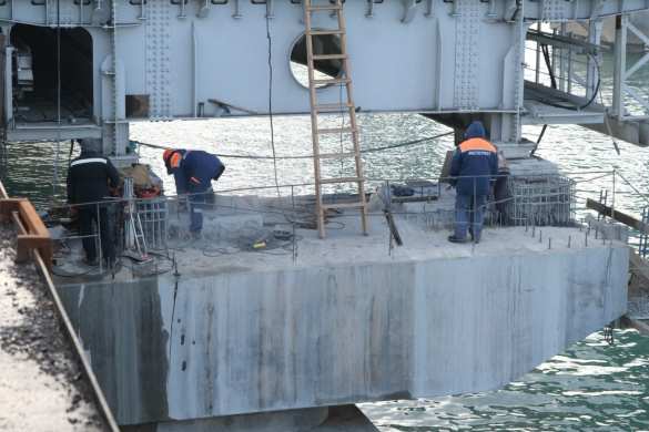 Два пролёта автомобильной части Крымского моста будут установлены в январе (ФОТО) | Русская весна