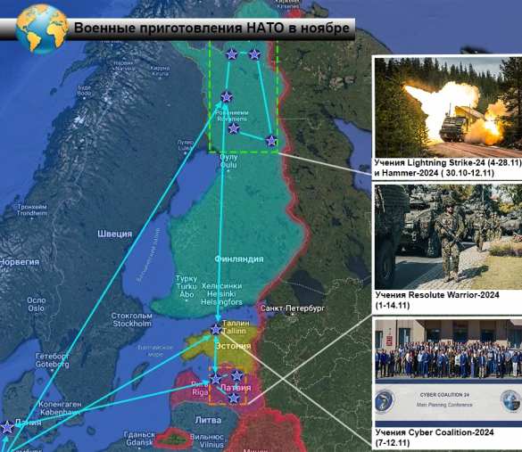 Смещение вектора в сторону Прибалтики и скандинавских стран: военные приготовления НАТО в ноябре | Русская весна