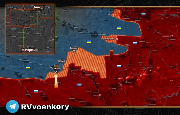 Наши войска продолжают штурм Павловки, враг перебрасывает бронетехнику (КАРТА) | Русская весна