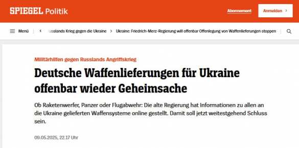 Поставки немецкого оружия на Украину будут засекречены — Spiegel | Русская весна