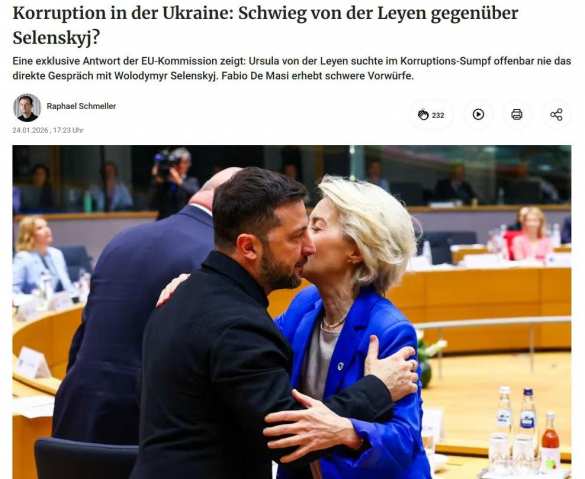 Фон дер Ляйен обвинили в покрывательстве Зеленского по коррупционным делам — Berliner Zeitung | Русская весна
