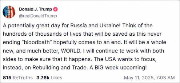 «Наступает большая неделя»: Трамп выразил надежду на скорое завершение украинского конфликта | Русская весна