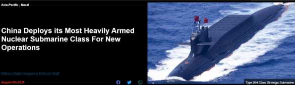 «Без колебания» запустим ядерные ракеты: Китай вывел на дальнее патрулирование новую атомную подводную лодку | Русская весна