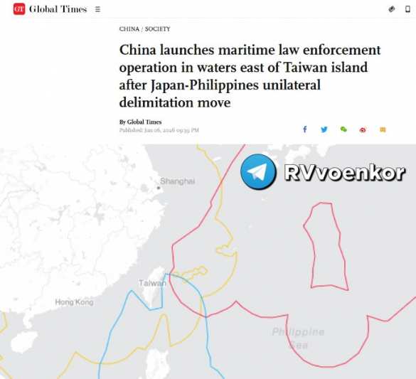 Китай объявил о проведении специальной морской операции в районе Тайваня (КАРТА) | Русская весна