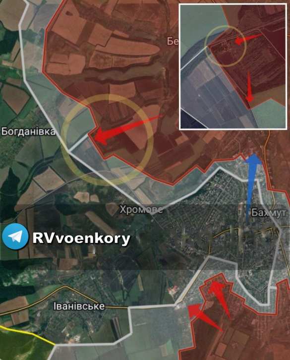 «Адские бои в Бахмуте!» — ЧВК «Вагнер» атакует в центре города и по всем флангам (КАРТА) | Русская весна