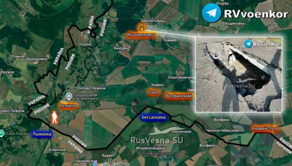 Враг хочет изолировать плацдарм у Тёткино: ВСУ ударили ещё по одному мосту (КАРТА) | Русская весна