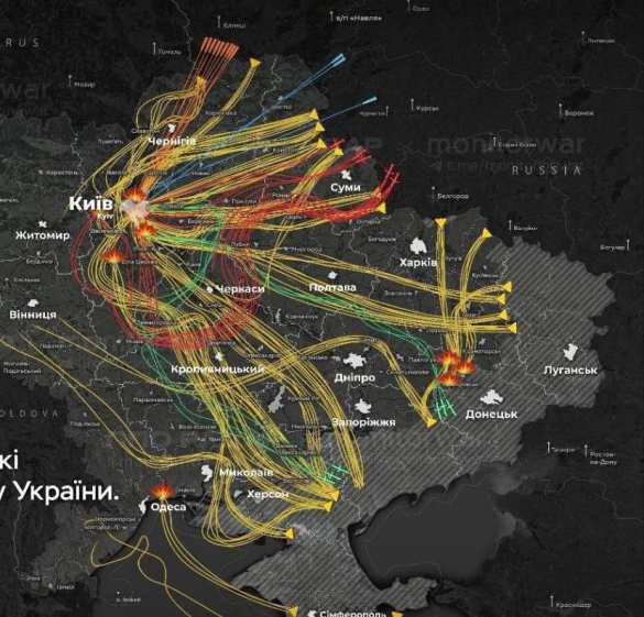 Армия России с ночи применила 500 дронов и 40 ракет, — Зеленский (КАРТА) | Русская весна