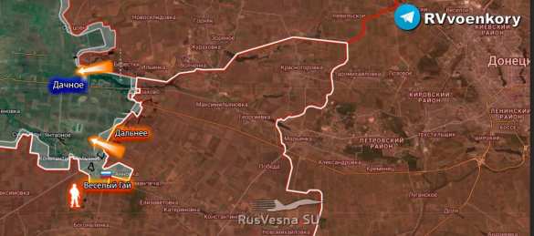 Армия России освободила населённые пункты Весёлый Гай и Пушкино у Красноармейска и Курахово (КАРТА) | Русская весна