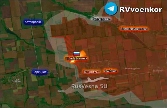 Враг подтверждает потерю Преображенки, Катериновки и продвижение армии России в Сухой Балке и Новом (КАРТА) | Русская весна