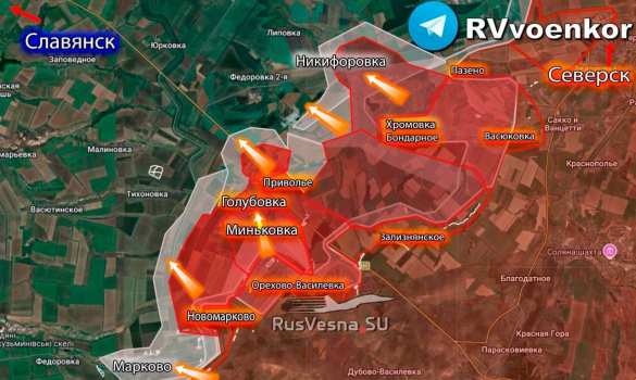 Армия России наступает к Славянску широким фронтом (КАРТА) | Русская весна