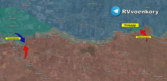 Враг пытается наступать у Урожайного, наши войска закрепляются у Никольского (КАРТА) | Русская весна