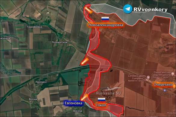 «Отважные» взяли Сокол, штурмуют Евгеновку и наступают за Новоалександровку (КАРТА) | Русская весна