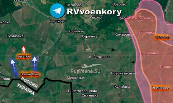 Враг пытается окружить Весёлое и прорваться к Глушково, отправляя на штурм колонны натовской бронетехники (КАРТА) | Русская весна