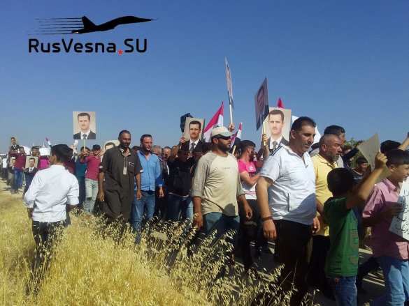 Syria: Mass demonstrations against the Turkish (PHOTO) | Русская весна