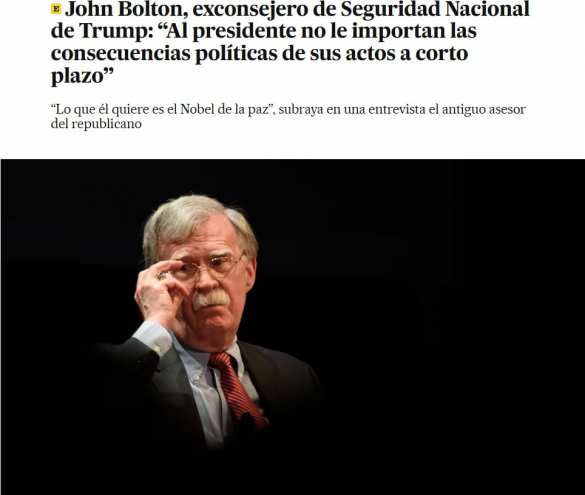 Трамп бросит Украину ради Нобелевской премии мира, — экс-советник по нацбезопасности Джон Болтон | Русская весна