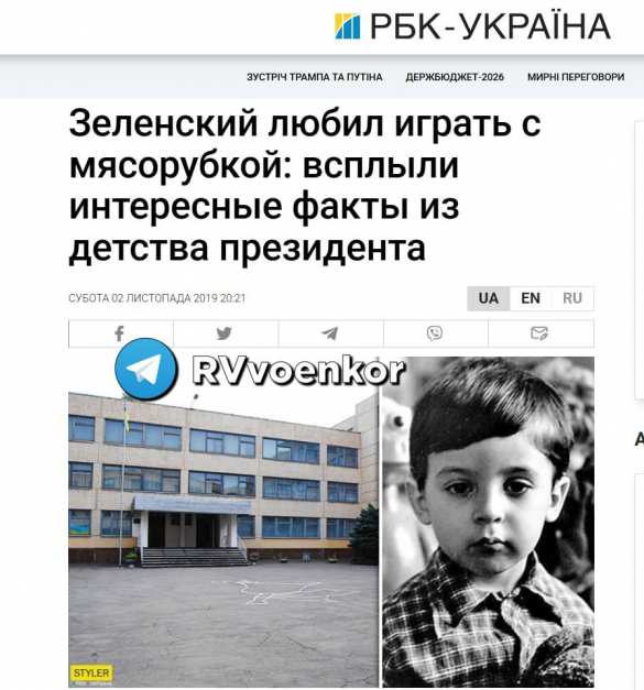 Мясорубка была любимой игрушкой Вовы в детстве, — мать Зеленского | Русская весна