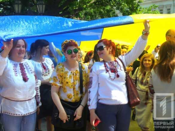 Украинский политический карнавал: Саакашвили надел вышиванку ради «единой Украины» и вышел на марш в Одессе (ФОТО) | Русская весна