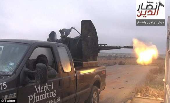 Террористы ИГИЛ ездят по Сирии на машине сантехника из США (ФОТО, ВИДЕО) | Русская весна