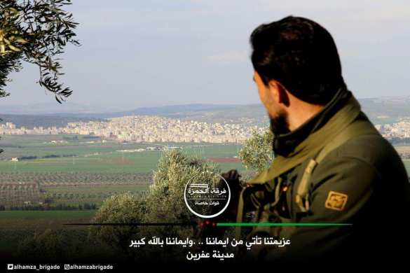 Турки приближаются к Африну, а сирийская гвардия занимает позиции на границе с курдским анклавом (ФОТО) | Русская весна