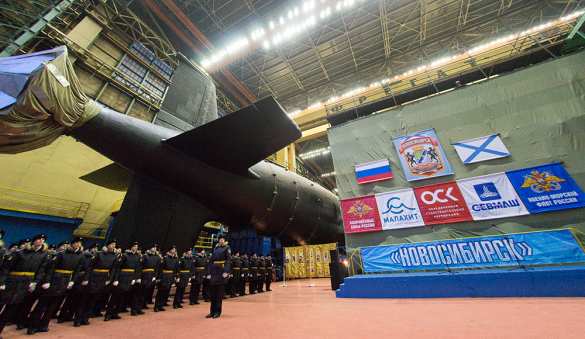 Первая подлодка из серии самых смертоносных спущена на воду в России (+ФОТО, ВИДЕО) | Русская весна