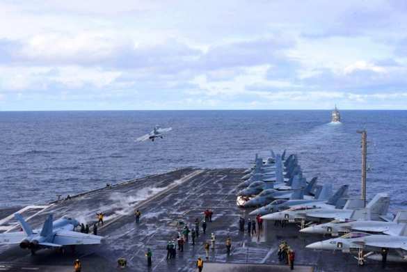 Ударная авианосная группа ВМС США начинает операции в Средиземном море (ФОТО) | Русская весна