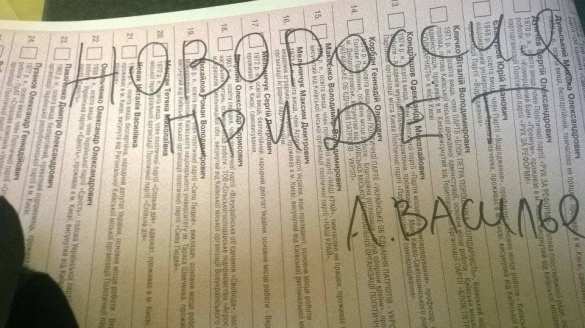 «Живи, Новороссия!»: что пишут на бюллетенях для голосования на Украине (ФОТОЛЕНТА, ВИДЕО) | Русская весна