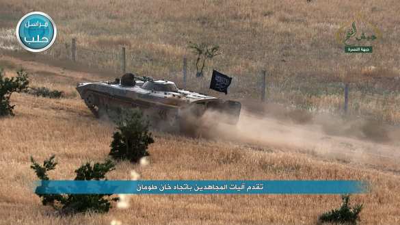 Беспилотник снял танковую атаку террористов «Ан-Нусры» в Алеппо (ФОТО, ВИДЕО) | Русская весна