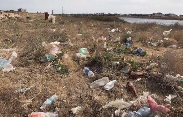 Горы отходов и слив канализации: как уничтожают морское побережье в Геническе (ФОТО) | Русская весна