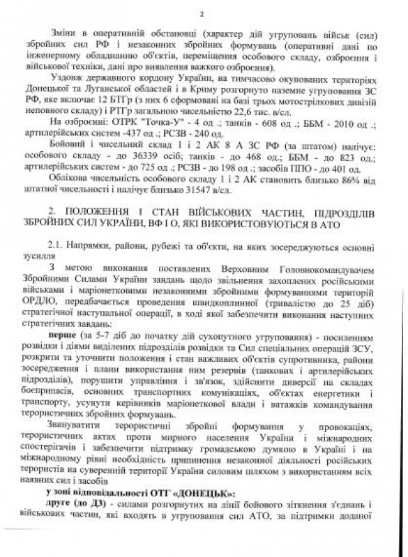 ВАЖНО: Украина планирует расправиться с ДНР и ЛНР в течение месяца (документы, карта) | Русская весна