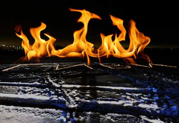 Памяти Героя: Позывной «Гиви» из тысячи свечей выложили в Петербурге (ФОТО, ВИДЕО) | Русская весна