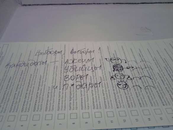 Как портили бюллетени — голос протеста в фотографиях (фото) | Русская весна