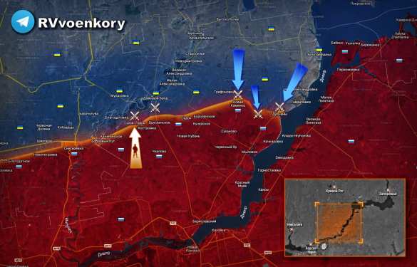 Враг бросает войска в атаки на Херсонщине и у Купянска, Армия России отражает удары и наступает в Запорожье | Русская весна