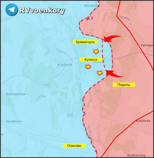 Битва за Купянск в разгаре: информация о об отходе наших частично подтвердилась (КАРТА) | Русская весна