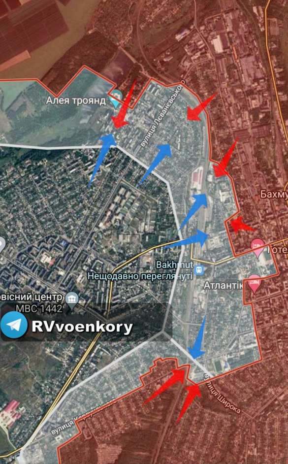 Штурм Бахмута: ВСУ пошли в контратаку, пытаясь отбросить ЧВК от «дороги жизни» (КАРТА) | Русская весна