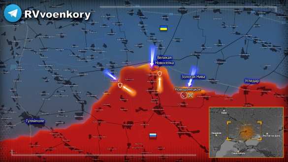 Враг 3 раза наступал на стыке ДНР и Запорожья, пытаясь прорывать фронт, — Минобороны (КАРТА) | Русская весна