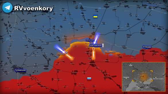 Наступление врага на Времеевский выступ: ВСУ вошли в Благодатное (КАРТА) | Русская весна