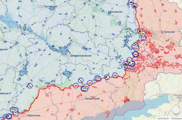 Армия России наступает почти на всех участках фронта: Генштаб ВСУ начал признавать провал своего контрнаступа и потерю инициативы (КАРТА) | Русская весна