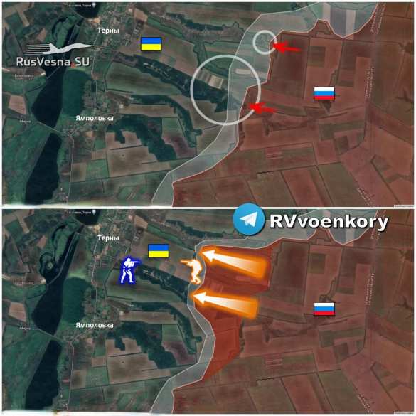 Армия России проламывает оборону ВСУ у Лимана, продвинувшись на 2,5 км к Тернам (КАРТА) | Русская весна