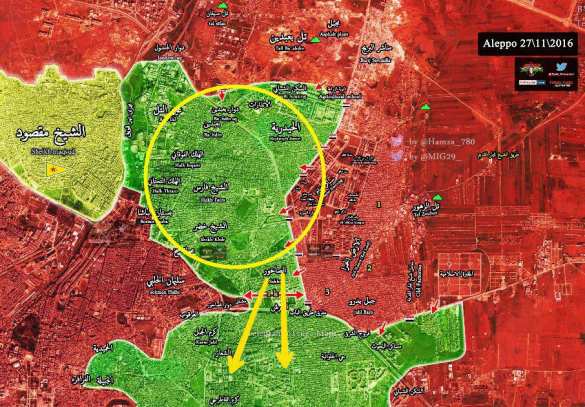 МОЛНИЯ: Боевики бегут, котел в Алеппо почти разрезан на 2 части (КАРТА, ФОТО) | Русская весна